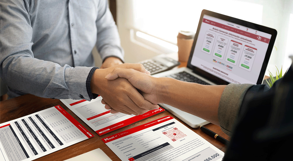 Boletín Comercial Empresa. Boletín Electrónico Maat. Registro de morosidades empresariales. Buró de crédito chileno. Registro financiero. Consulta de antecendentes comerciales.